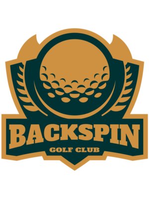 Backspin Golf club logo template